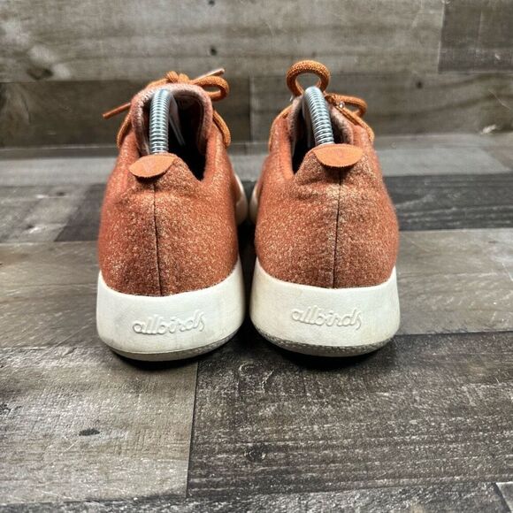Allbirds Women’s Size 10 Wool Runner Athletic Shoes Rust Orange Comfort Sneakers - Picture 4 of 9